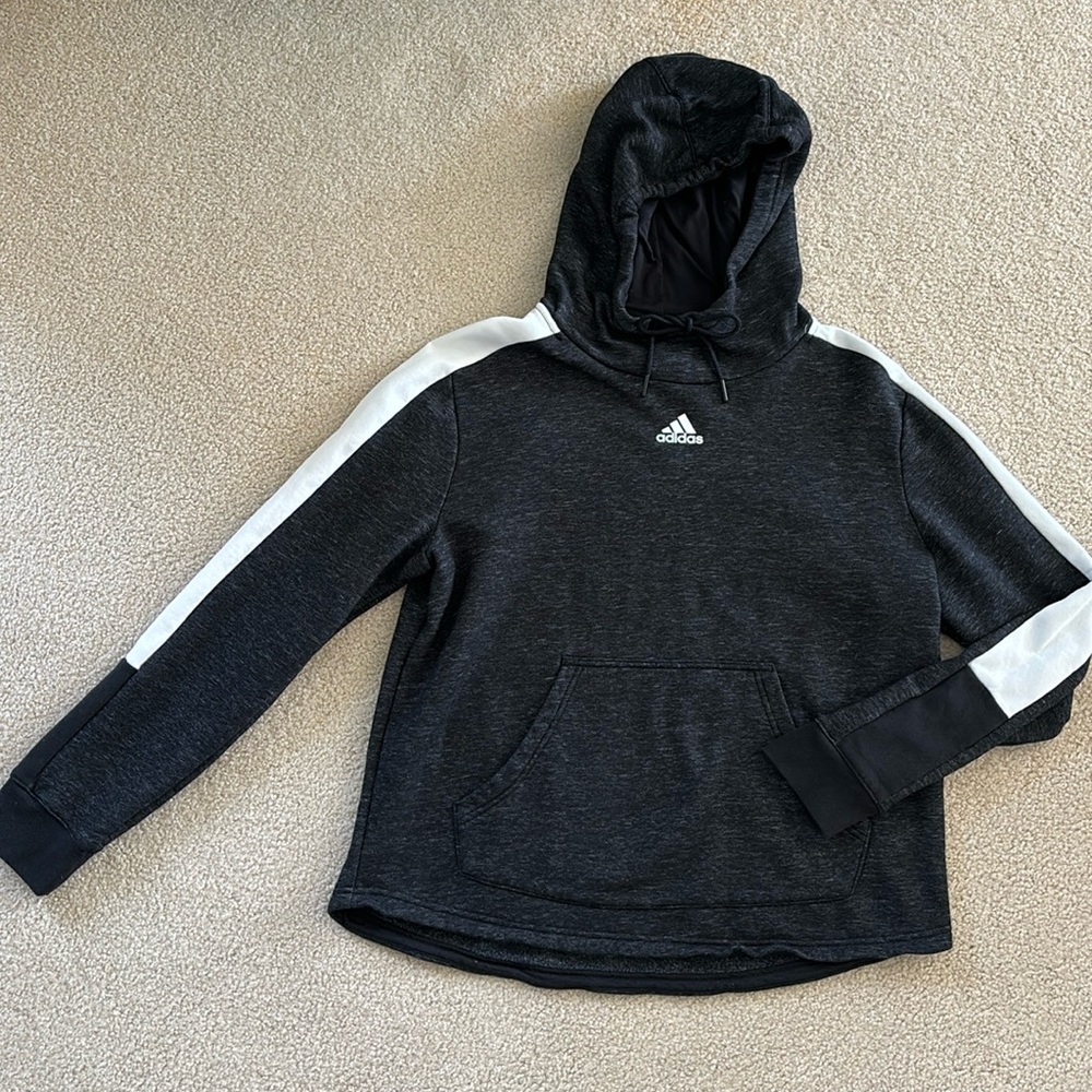 Adidas • Black & White Hoodie • Women’s Size Large